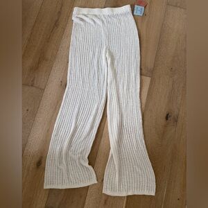 Shade & Shore Cream swim cover up pants